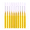 10 Pieces Interdental Brush, Dental Floss Brush Oral Dental Hygiene Brush, Tooth Cleaning Tool Tool for Cleaning Gaps Between Teeth, Yellow view 1