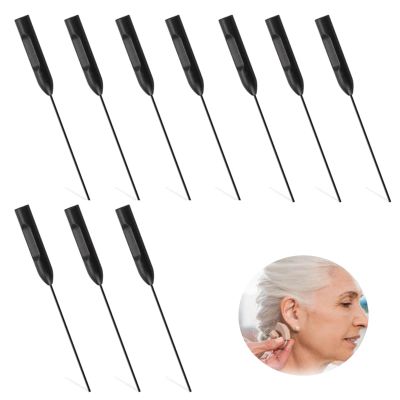10 PCS Hearing Aid Cleaning Kits, Multifunctional Hearing Aid Amplifier Earmold Sound Tubes Cleaning Long Wire, Reusable Universal Headphones Vent Cleaner for Earpiece Earmold Remove Impurities