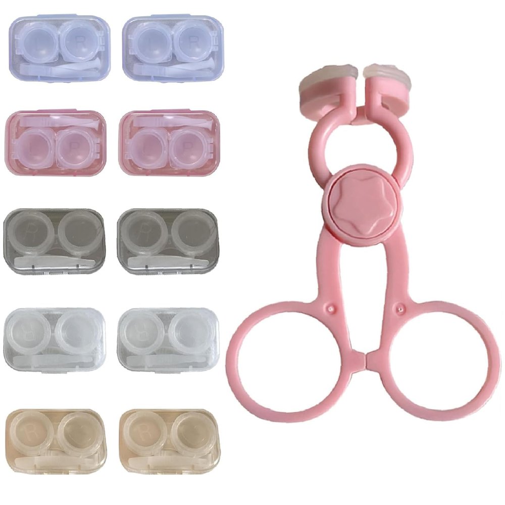 ARROMI Contact Lenses Applicator,Contact Lens Cases,Contact Lens Remover Tool,Contact Lens Applicator Tool,Contact Lens,Portable Co-Ntact Lenses Wearing Comfortable Applicator Tool