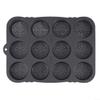 Vilgftyiet Non Silicone Burger Pan 12 Cavity Cake Tray for Baking Bread Rolls Pies Fruit Tarts Heat Resistant Grey view 1