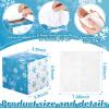 Bencailor 12 Pack Christmas Facial Tissues Cube Boxes Winter Square Tissues Cube Boxes 600 Sheets 3 Ply Small Xmas Tissues Cover for Home Car Accessories(Snowflake) view 3