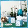 Bencailor 12 Pack Christmas Facial Tissues Cube Boxes Winter Square Tissues Cube Boxes 600 Sheets 3 Ply Small Xmas Tissues Cover for Home Car Accessories(Snowflake) view 4