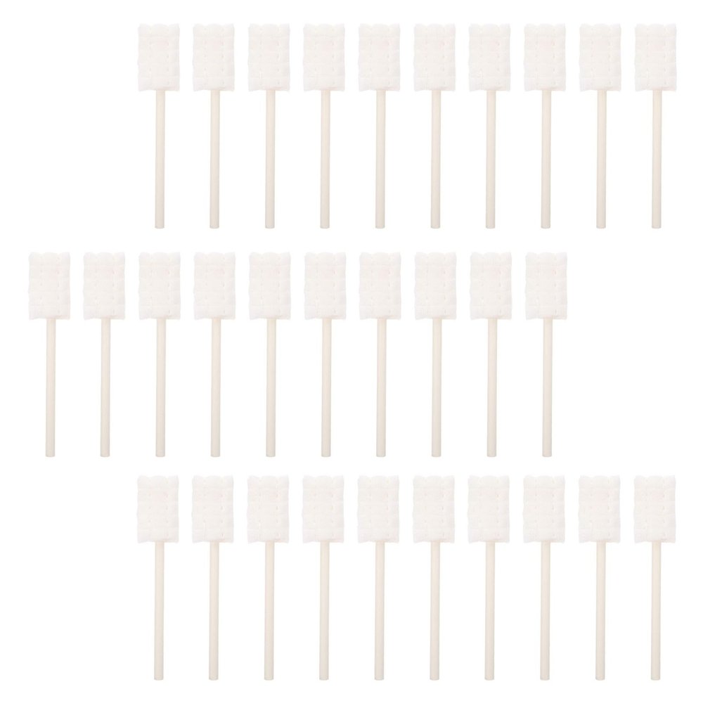 30 Pcs Baby Toothbrush - Disposable Baby Oral Tongue Cleaner, Baby First Toothbrush Oral Gum Cleaning Stick Dental Care for Mouth Tongue Cleaning, Soft Gauze Infant Toothbrush Clean Baby Mouth