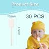 30 Pcs Baby Toothbrush - Disposable Baby Oral Tongue Cleaner, Baby First Toothbrush Oral Gum Cleaning Stick Dental Care for Mouth Tongue Cleaning, Soft Gauze Infant Toothbrush Clean Baby Mouth view 2