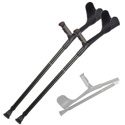 1 Pair Cane, Aluminum Forearm Crutch, Adjustable Height Walking Sticks for Men and Women with Height 140-185Cm Chaser of Light