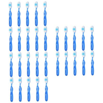 FOMIYES 30pcs Prison Toothbrush Small Short Handle Toothbrush Portable Cleaning Brushes for Travel Use