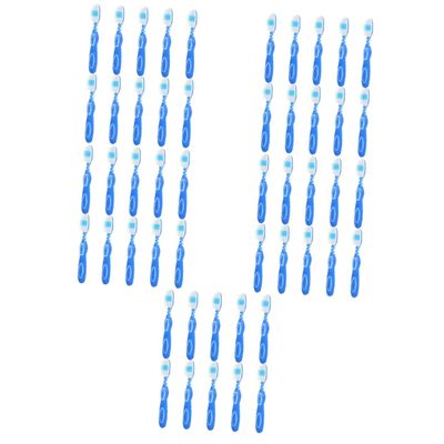 FOMIYES 50pcs Prison Toothbrush Small Short Handle Toothbrush for Portable Travel Use
