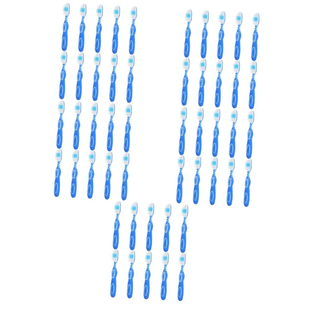 FOMIYES 50pcs Prison Toothbrush Small Short Handle Toothbrush for Portable Travel Use