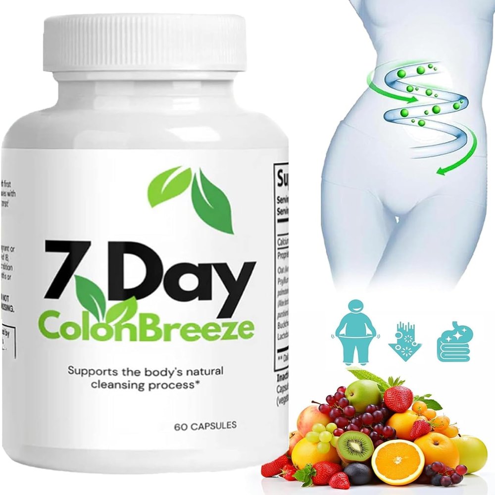 Colon Breeze - 7 Day Colon Breeze,7 Day Cleanse,Gut Cleanse,Help Gut Cleanse&Colon Cleanse for Women Men (1 pcs)