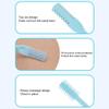 2024 2-in-1 Nasal Hair Cutter, Nostril Hair Remover Tool, Newest Double Sided Nose Hair Knife, Portable Manual 360 Rotating Nose Hair Trimmer with Ear Picker for Women Men   (Light Green) view 3