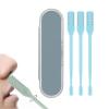 2024 2-in-1 Nasal Hair Cutter, Nostril Hair Remover Tool, Newest Double Sided Nose Hair Knife, Portable Manual 360 Rotating Nose Hair Trimmer with Ear Picker for Women Men   (Blue) view 1