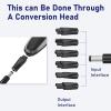 7 Pcs Shaver Cable Kit, USB Shaver Charger Cable with 6 Adapters for Electric Razors Beard Trimmers USB Shaver Charger, Ideal for Travel & Home Use, Durable & Portable Design view 4
