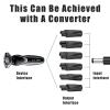 7 Pcs 5V USB One Blade Shaver Charger Cable, Charging Cable Replacement, Shaver Charger Kit, Multi-Compatible Charging Set for Electric Shavers Clippers, Adapter Heads, USB Powered Portable Design view 3