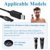 15V Shaver Charger Cable, USB One Blade Charger QP6650 Compatible with Shavers Series 3000 5000 7000 9000 & OneBlade Models QP6651 QP6520 QP6550, Portable Electric Razor Charging Cord (100cm) view 4