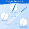240 Pcs Tooth Picks Floss Sticks,Floss Brushes,toothpicks,interdental Brushes,Dual-Use interdental Brushes, Silicone Tooth Floss Picks interdental Brush Toothpick Teeth Brush for Braces Oral Cleaning view 3