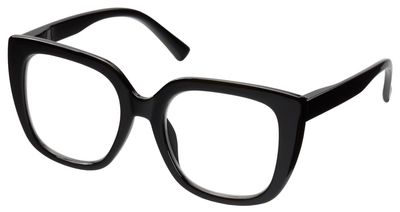 Remaldi Women's Henley Reading Glasses, Black, 1.25