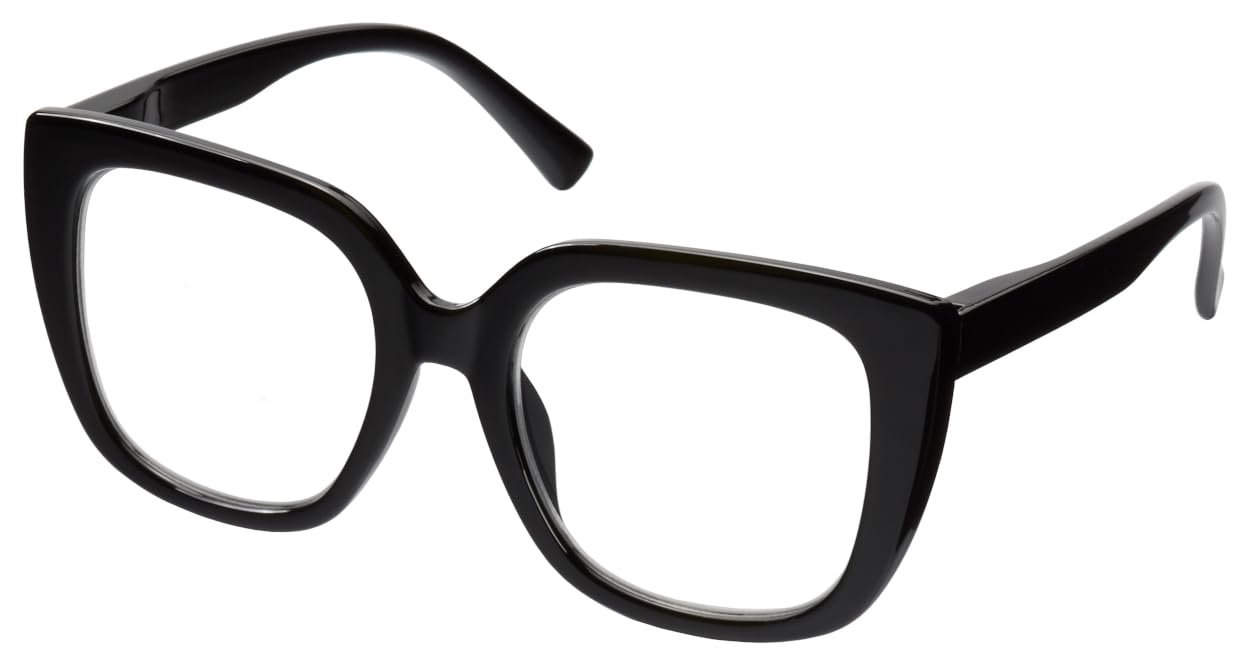 Remaldi Women's Henley Reading Glasses, Black, 1.25