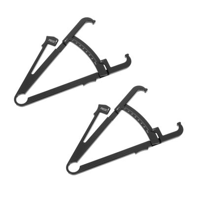 Anneome Handheld Body Fat Caliper 2pcs Set with Centimeter Scale Skinfold Thickness Measurement Tool for Men Women Body Fat Analysis and Health Monitoring