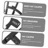 Anneome Handheld Body Fat Caliper 2pcs Set with Centimeter Scale Skinfold Thickness Measurement Tool for Men Women Body Fat Analysis and Health Monitoring view 4