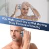 Journeyside Bald Head Shaver for Men, Bald Head Razor 6D Blade Double Track Flexible, Professional Men's Bald Hair Clipper IPX7 Cordless Bald Electric Shaver Beard, Dry and Wet Use view 4