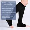 Flight Compression Socks for Women & Men, 2 Pairs Toeless Compression Stockings, Supports Socks Varicose Veins Socks for Maternity Pregnancy, Flying, Running Sports, Nurse (L/XL) view 4