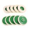 10Pcs 4 Inch 100mm Wool Polishing Wheel Buffing Pads Angle Grinder Wheel Felt Polishing Disc For Metal Marble Glass Ceramics view 1