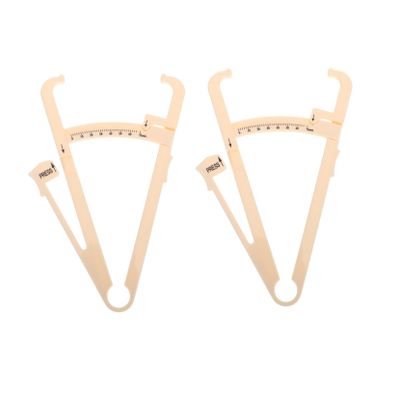 Anneome 2pcs Handheld Skinfold Caliper Body Fat Measurement Device for Men Women Accurate Body Fat Ruler Tester for Fitness Tracking and Composition Analysis