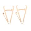 Anneome 2pcs Handheld Skinfold Caliper Body Fat Measurement Device for Men Women Accurate Body Fat Ruler Tester for Fitness Tracking and Composition Analysis view 1