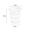 JDHSKCF Sauna Wooden Bucket,Spa, Sauna,Soak,Handmade Massage Bucket Foot Bath,Foot Spa Wash Bucket Feet Bath Basin Tub Present vision hopeful Selfless dedication view 3