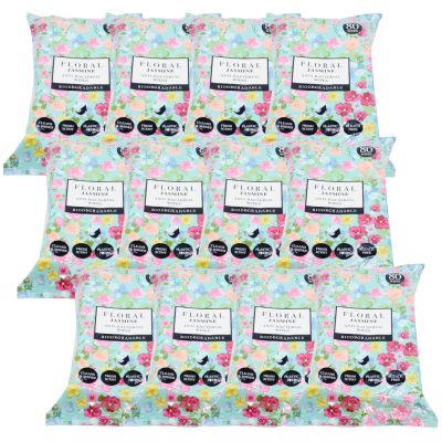 24x Floral Anti-Bacterial Wipes - 80 Wipes Each (Jasmine)