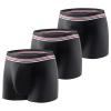 Carer 3 Pack Men's Incontinence Boxer Brief Washable Light & Thin Cotton Incontinence Pants with 80 ML Absorbent Pad Prevents Bladder Leaks Designed for Mild Incontinence Black L view 1