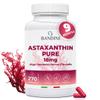 Bandini Pure Astaxanthin 18 mg | 270 High Strength Capsules | 9 months supply | Powerful antioxidant from Haematococcus Pluvialis algae | Astaxantine Supplement, Magnesium stearate & GMO-free | Vegan view 1