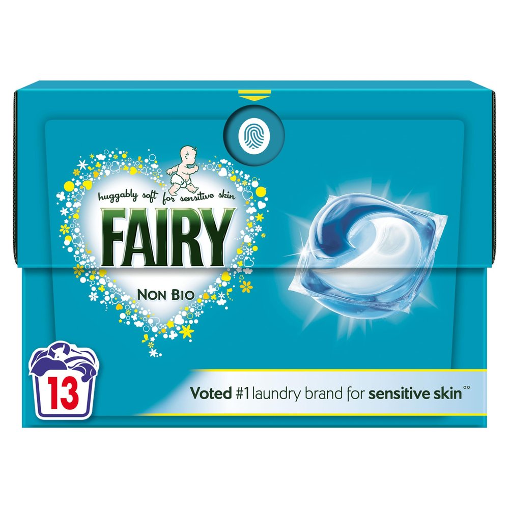 Fairy Non Bio PODS Washing Liquid Capsules, For Sensitive Skin, 13 Washes