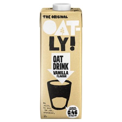 Oatly Oat Drink Vanilla 1L | Suitable for vegetarians | (3 Packs)
