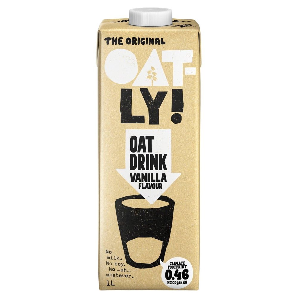 Oatly Oat Drink Vanilla 1L | Suitable for vegetarians | (3 Packs)