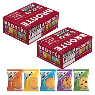Bront Biscuits Mini Packs Variety Box, Pack of 2-200 Mini Packs (40 Packs of Five Different Blends, 1 Biscuit Per Pack)