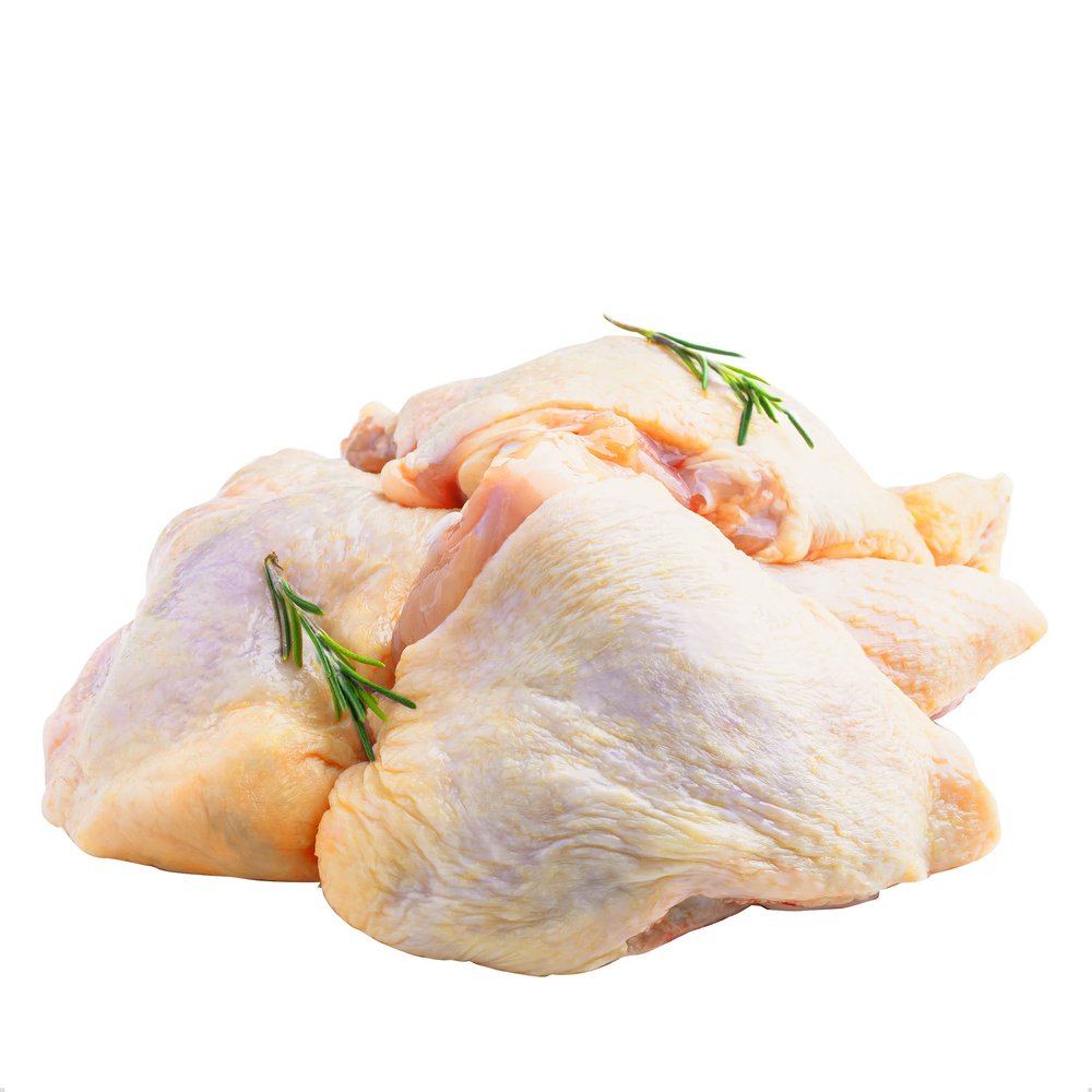 Corn Fed Chicken Thighs, Fresh Chicken Legs, Family Pack contains approximately 1.3 kg