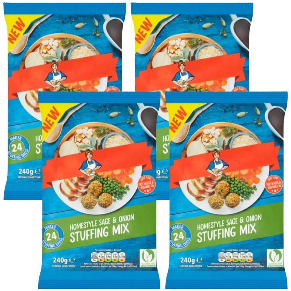 Stuffing Mix Bundle With With Aunt Bessie Stuffing Mix 240g (4 Packs)