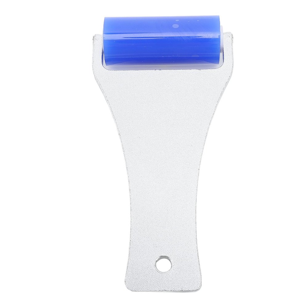 Silicone Dust Roller, Handle Blue Anti Static Roller, Reusable Cleaner Tool with Aluminum Handle, Manual Roller for Clothes Hair Dust Fibers (5CM)