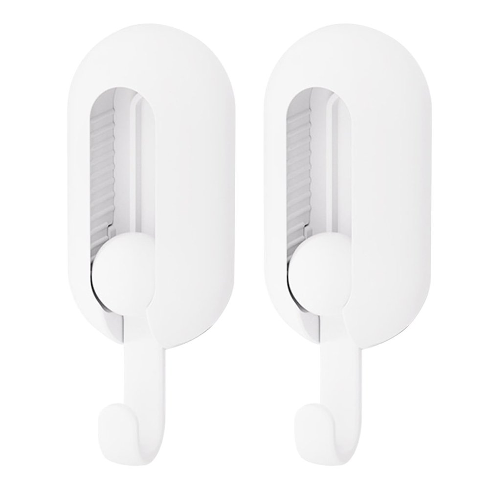Wall Hooks Adhesive Hooks Waterproof Rotating Foldable Wall Hooks for Kitchen Bedroom Bathroom 2 Pack