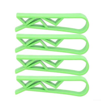 Sturdy Plastic Clip Holders for Kitchen Trash Bags, 410 PC Bin Bag Clips (4Pcs,Green)