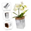 POPETPOP Washable Kraft Paper Storage Bag Reusable Paper Flowerpot Cover Kitchen Grocery Bag for Produce Shopping view 4