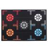 2mm Basketball Training Mat Mute Black Rubber Basketball Training System for Home Kids view 1