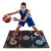 2mm Basketball Training Mat Mute Black Rubber Basketball Training System for Home Kids view 2