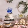 Blue Glitter Sweet One Cake Topper, Blueberry One/Happy 1st Birthday, Blueberry Summer Holiday Fruit Baby's 1st Birthday Baby Shower Party Decorations Supplies view 3