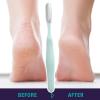 Pedicure Foot File,Foot File Callus Remover Foot Scrubber - Shower Foot Scrubber Skin Removal Foot File Callus Remover Long Handled Toe Brush for Wet and Dry Feet view 2