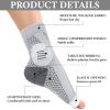 2Pairs Plantar Fasciitis Socks, Professional Ankle Compression Socks Functional Socks for Neuropathy,Neuro Socks for Men Women (Grey XL) view 3