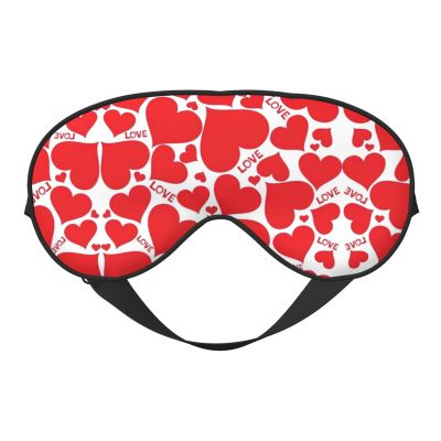 Love Heart Eye Sleep Mask,Blackout Eye Mask for Sleeping, Comfort Sleep Eye Mask for Travel Meditation Nap