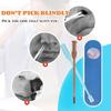 2-in-1 Nose Hair Trimmer, 2024 Double Sided Nose Hair Knife, Nostril Hair Remover Tool, Portable Manual 360 Rotating Nose Hair Trimmer for Men and Women (Blue, 6 Pieces) view 2