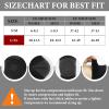 2Pairs Plantar Fasciitis Socks, Professional Ankle Compression Socks Functional Socks for Neuropathy,Neuro Socks for Men Women (Black L) view 2